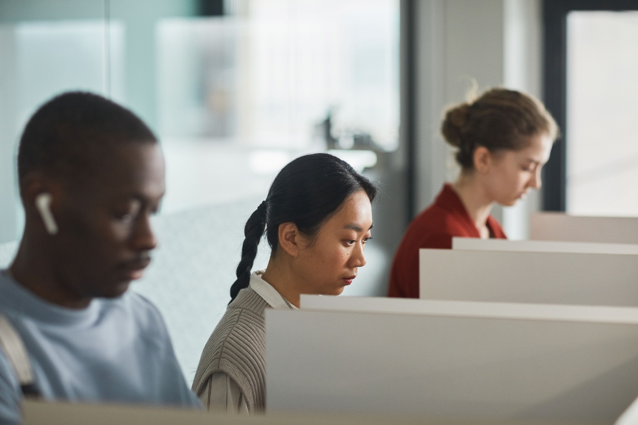 Business team in an office