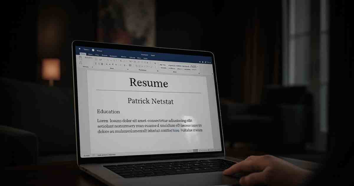 Resume work on a PC with a single or double page question